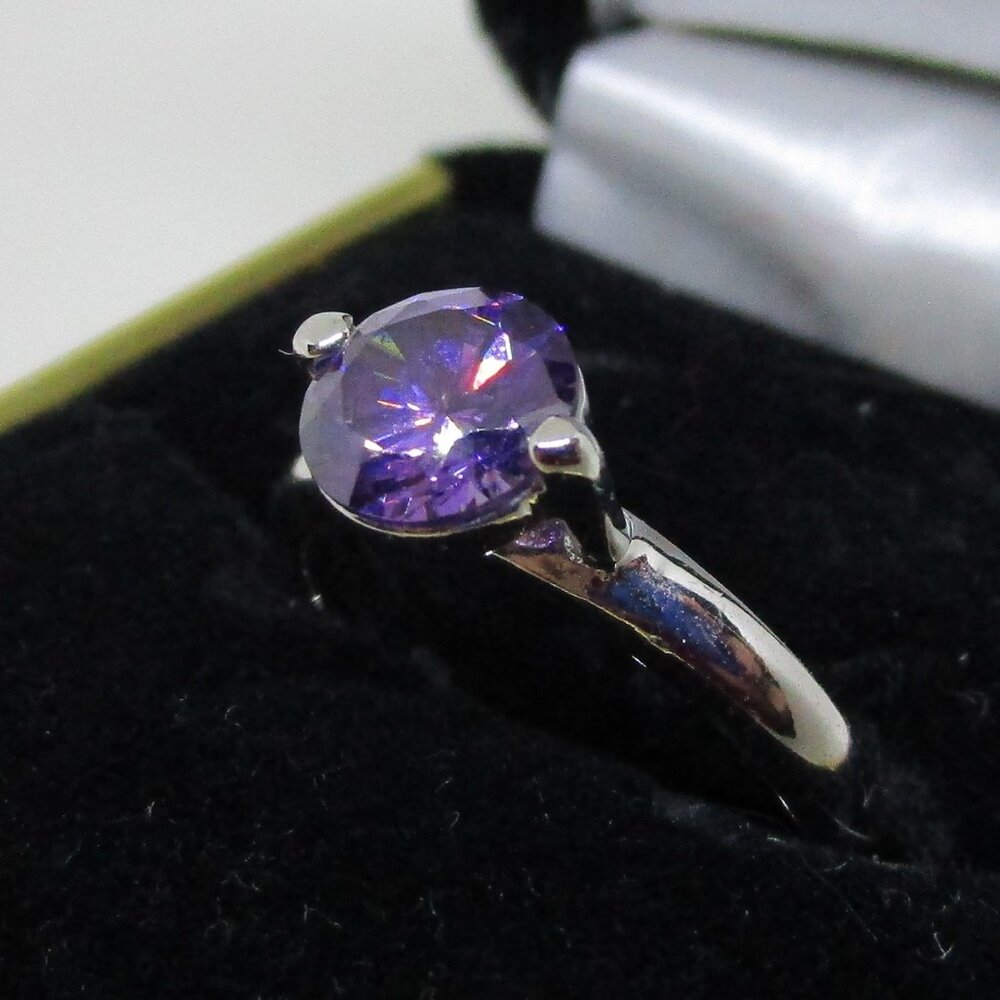 Small Solitaire Stone Set Ring - image 1